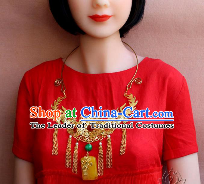 Chinese Imperial Queen Necklace, Empress Necklaces, Wedding Accessories For Women