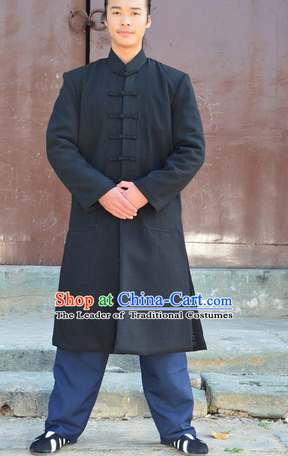 Wudang Uniform Taoist Uniform Kungfu Kung Fu Clothing Clothes Pants Shirt Supplies Wu Gong Flax Long Jacket Outfits