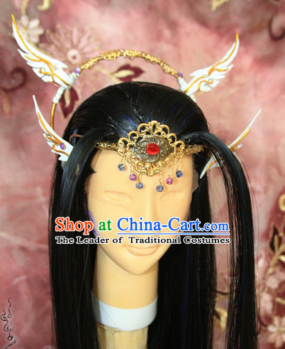 Ancient Chinese Prince Emperor Headwear Headpieces Hair Accessories Set