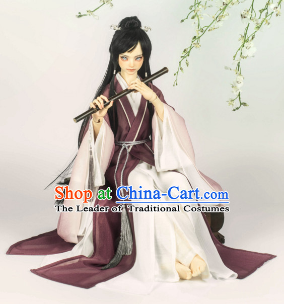 Chinese Style Dresses Chinese Musician Clothing Clothes Han Chinese Costume Hanfu for Men Adults Children
