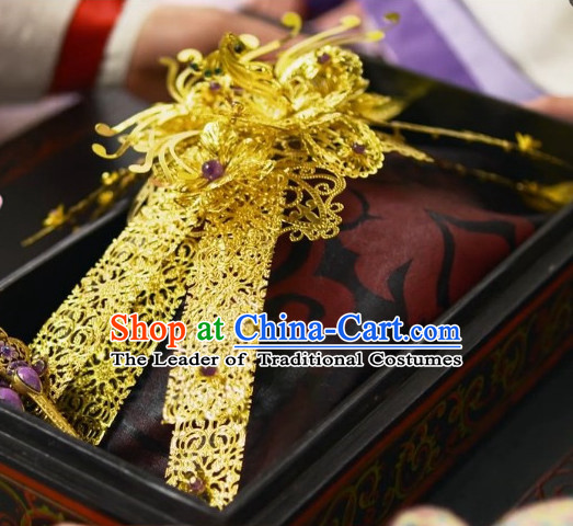 Ancient Chinese Style Princess Empress Hair Jewelry for Women Girls Adults Children