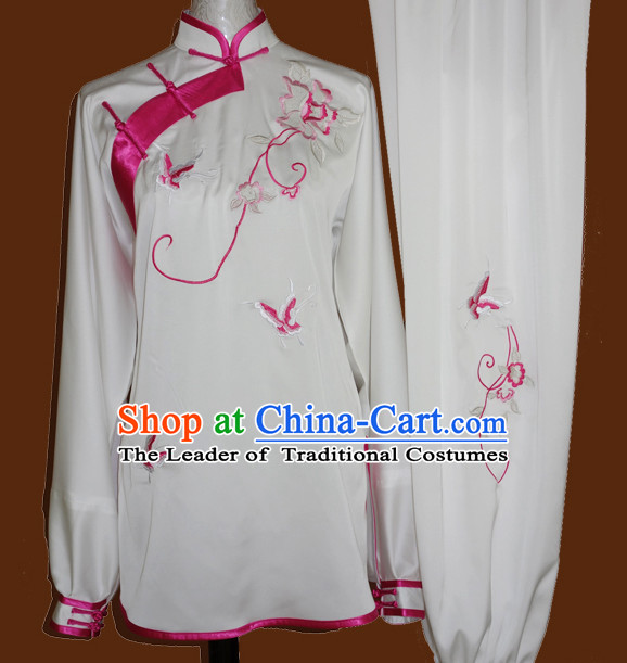 Top Tai Chi Taiji Kung Fu Gongfu Martial Arts Competition Uniforms Dresses Suits Outfits for Adults