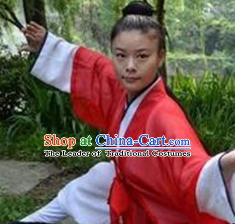 Chinese Folk Taoist Clothes for Men Women Adults Kids Children