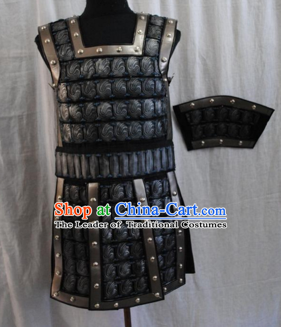 Chinese General Ancient Armor Costumes Complete Set for Men