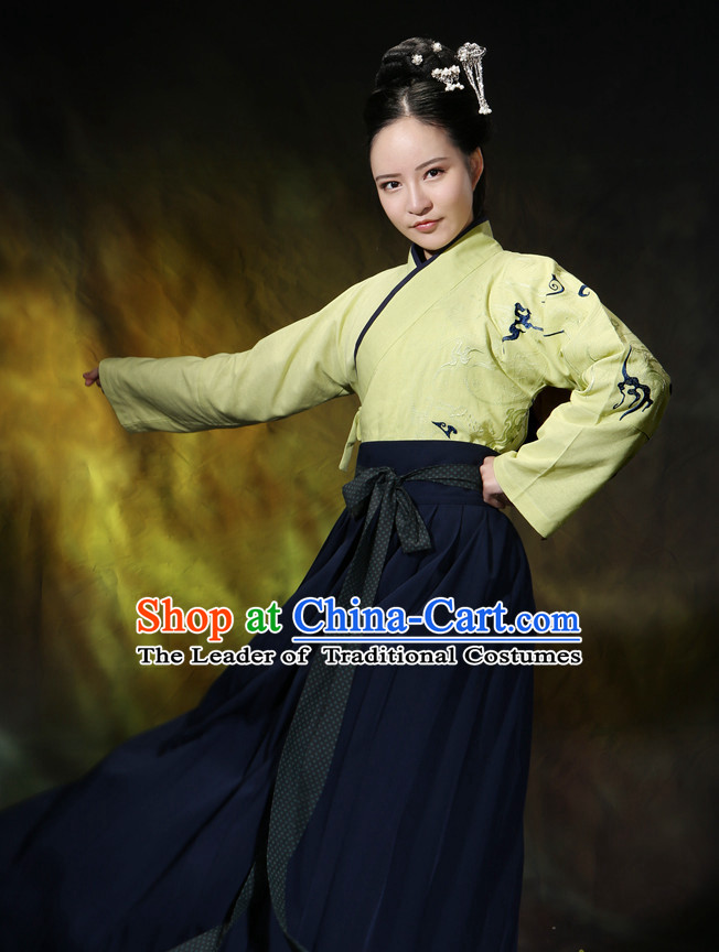 Asian Chinese Hanfu Dress Costume Clothing Oriental Dress Chinese Robes Kimono for Women