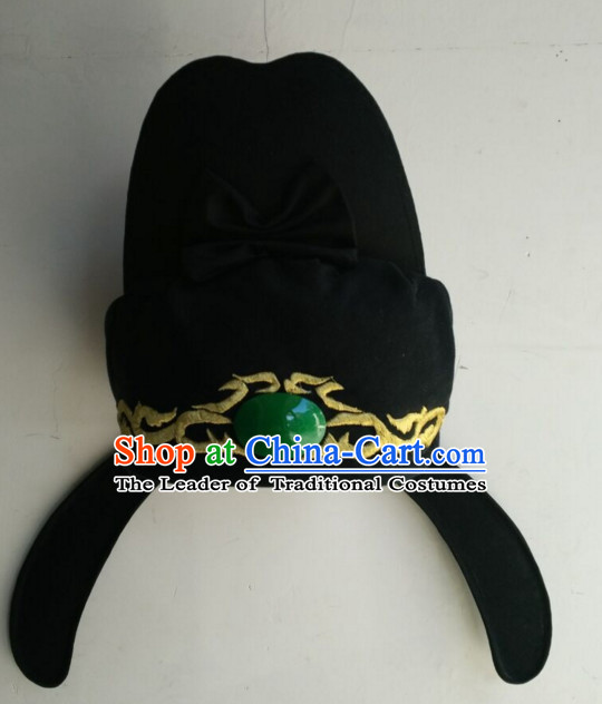 Ancient Asian Chinese Headdress Oriental Headwear Tang Dynasty Hat for Men Boys