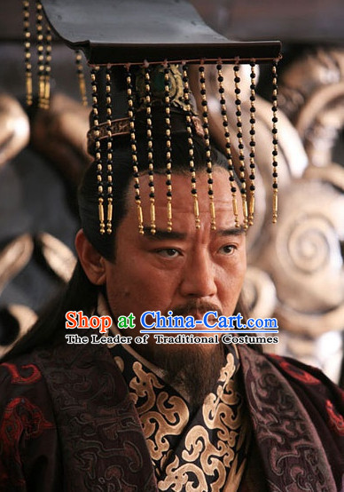 Chinese Qin Dynasty Male Hairstyles Emperor Crown Coronet for Men
