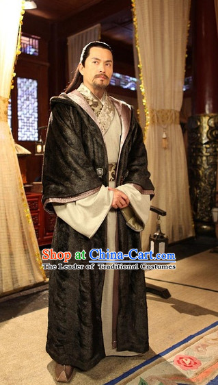 Ancient Chinese Style Male Costumes Dress Authentic Clothes Culture Traditional National Clothing Complete Set
