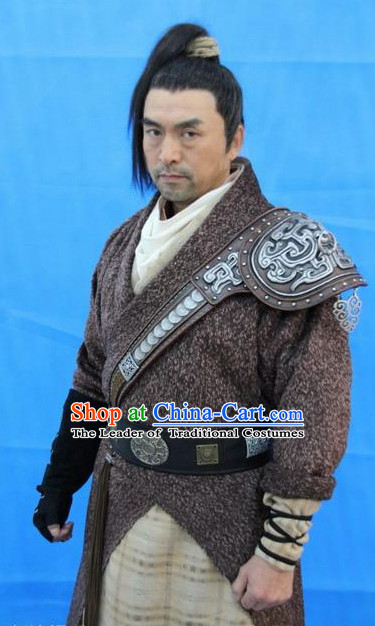 Traditional Chinese Ancient Fighter Costumes Complete Set for Men