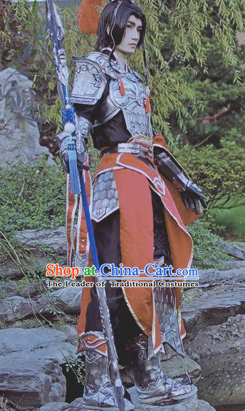 Ancient Chinese Armor General Clothing Complete Set for Men