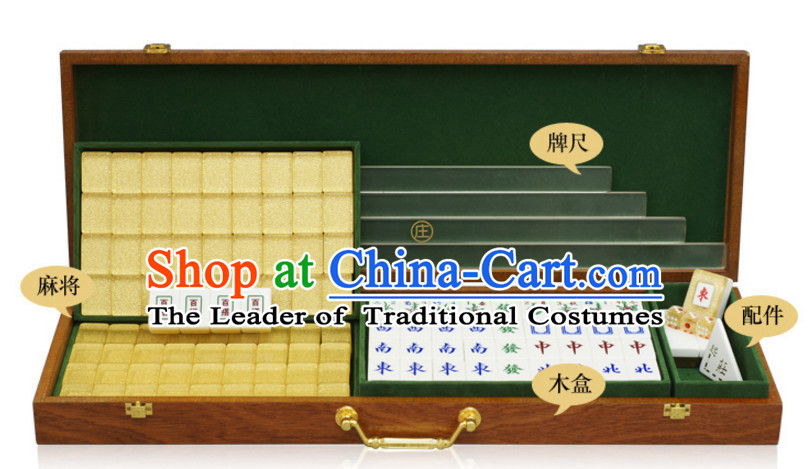 High Quality Heavy Density Chinese Taiwan Bamboo Mahjong Complete Set