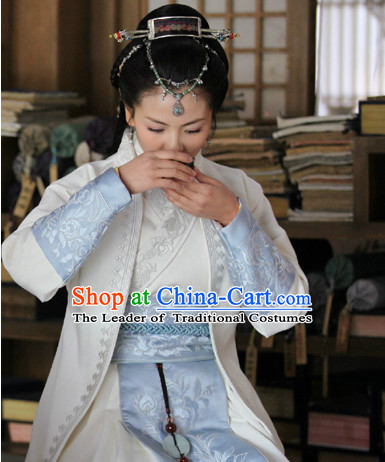Ancient Chinese Swordsman Costumes Kung Fu Master Costume Complete Set for Women