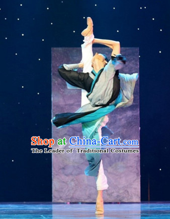 Chinese Classical Dance Costumes Complete Set for Men