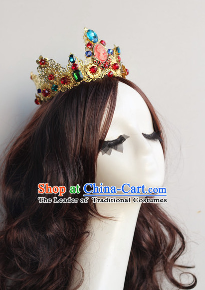 Top Chinese Traditional Wedding Bridal Crown Headpieces Hair Jewelry Bridal Hair Clasp Hairpins Set