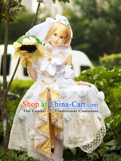 Custom Made Lovelive Cosplay Costumes and Headdress Complete Set for Women or Girls