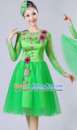 Chinese Dance costume Dance Classes Uniforms Folk Dance Traditional Cultural Dance Costumes Complete Set