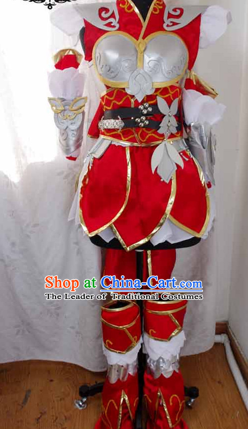 Top China Female Costume Cosplay Armor Archer Costume Avatar Costumes Wonderflex Knight Armorsuit Leather Metal Fantasy Armoury and Hair Decortaions Complete Set