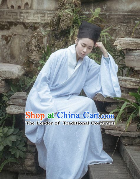 Traditional Chinese Ancient Costumes Tang Dynasty Clothing and Hat Complete Set for Men