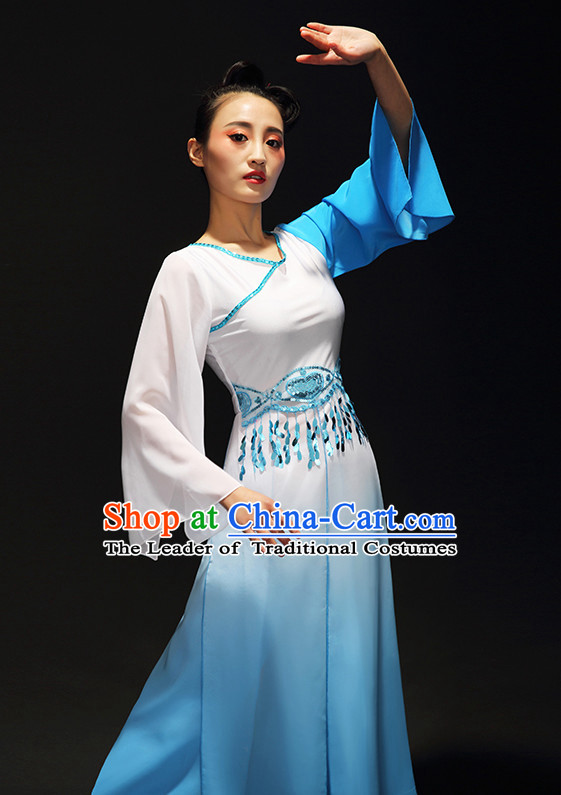 Chinese Classical Gradient Dance Skirt for Women and Girls