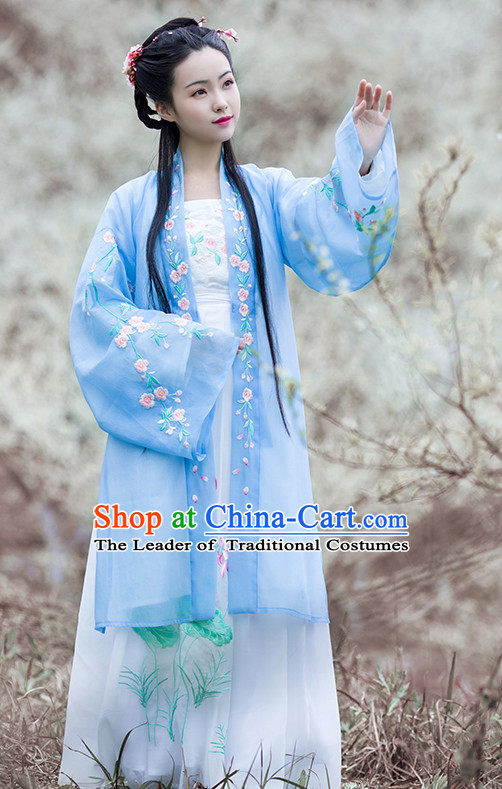 Chinese Traditional Dress Hanfu Costume China Kimono Robe Ancient