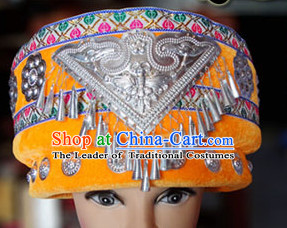 Chinese Miao Minority Hmong Folk Ethnic Hat for Women