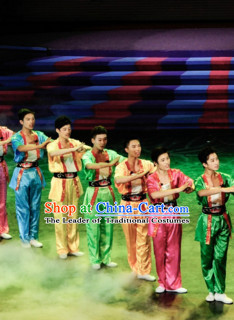 Chinese Folk Group Dance Costumes for Men