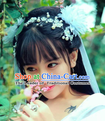 Chinese Traditional Fairy Headpieces Hair Jewelry Set