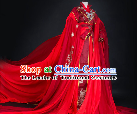 Ancient Chinese Imperial Bridal Clothing Traditional Chinese Clothes Wedding Dresses Tangzhuang Queen Han Fu Complete Set for Women