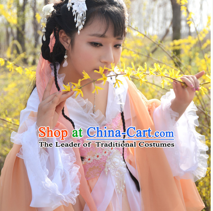 Chinese High Quality Cosplay Fairy Princess Goddness Costume Cosplay Costumes Complete Set for Women Girls Children Adults