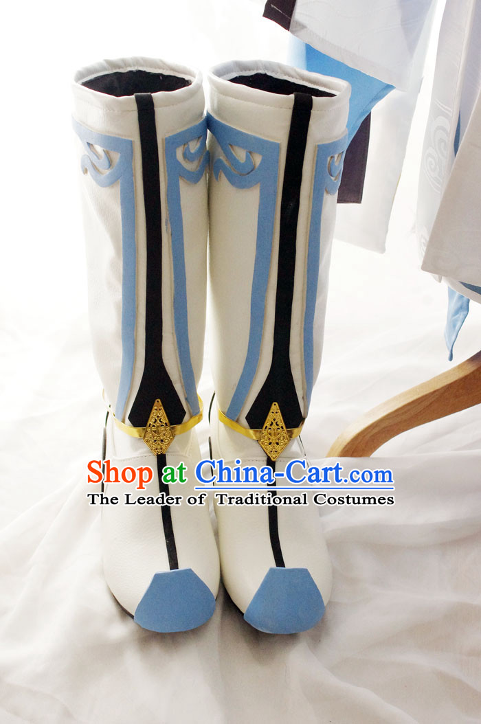 Top Chinese Traditional Armor Cosplay Suphero Supheroine Classical Boots