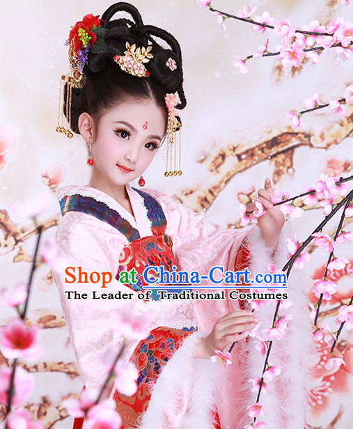 Traditional Chinese Costume Chinese Classical Clothing Princess Garment and Headpieces Complete Set for Women