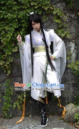 Top Chinese Ancient Warrior Costumes Theater and Reenactment Costumes Complete Set for Men