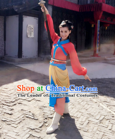 Chinese Female Beauty Hero Costume Stage Drama Costumes Han Fu Costume Complete Set
