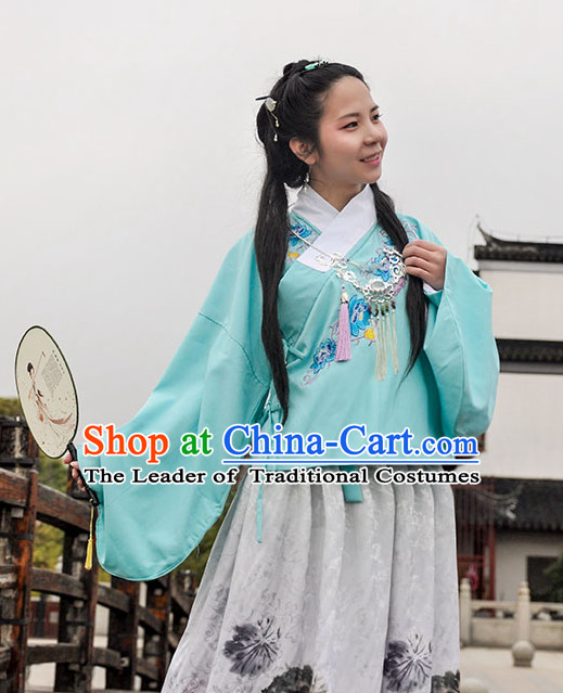 Ancient Chinese Princess Dresses Traditional Royal Stage Hanfu Classical Dress National Costumes Clothing and Hair Jewelry Complete Set