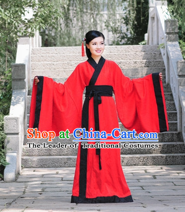 Traditional Chinese Han Dynasty Quju Hanfu Clothing Historical Dress Complete Set for Women Girls