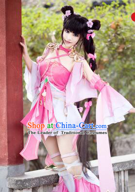 Chinense Ancient Clothes for Girl Femail Dress Chinese COSPLAY Costumes Garment Show Stage Dress Costumes Dress Cos