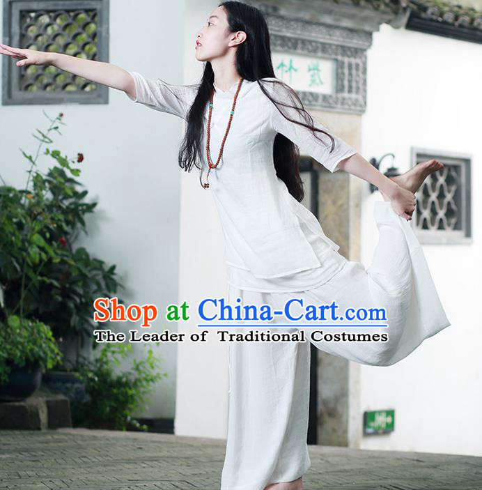 Traditional Chinese Female Costumes Complete Set,Chinese Acient Clothes, Chinese Cheongsam, Tang Suits Blouse and Pants for Women