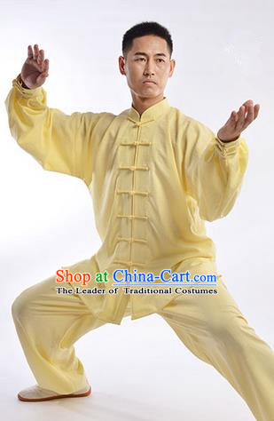 Traditional Chinese Top Signature Cotton Kung Fu Costume Martial Arts Kung Fu Training Uniform Gongfu Shaolin Wushu Clothing Tai Chi Taiji Teacher Suits Uniforms for Men