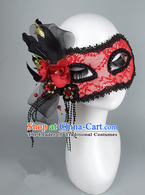 Top Performance Catwalks Headwear Halloween Cosplay Hair Accessories Mask headpiece