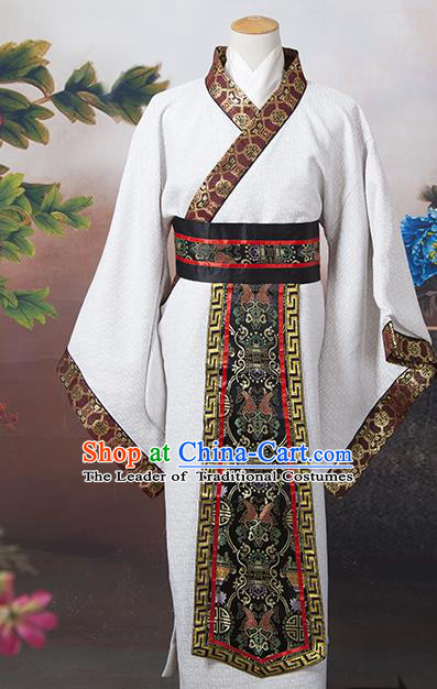 Traditional Ancient Chinese Chancellor Costume, Asian Chinese Tang Dynasty Minister Clothing for Men