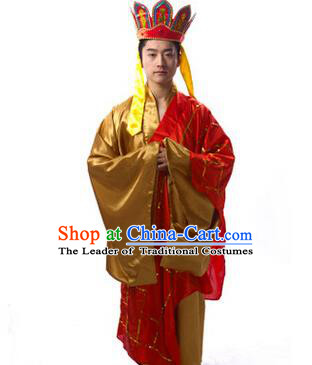 Traditional Chinese Journey to the West Tang Monk Costume for Men