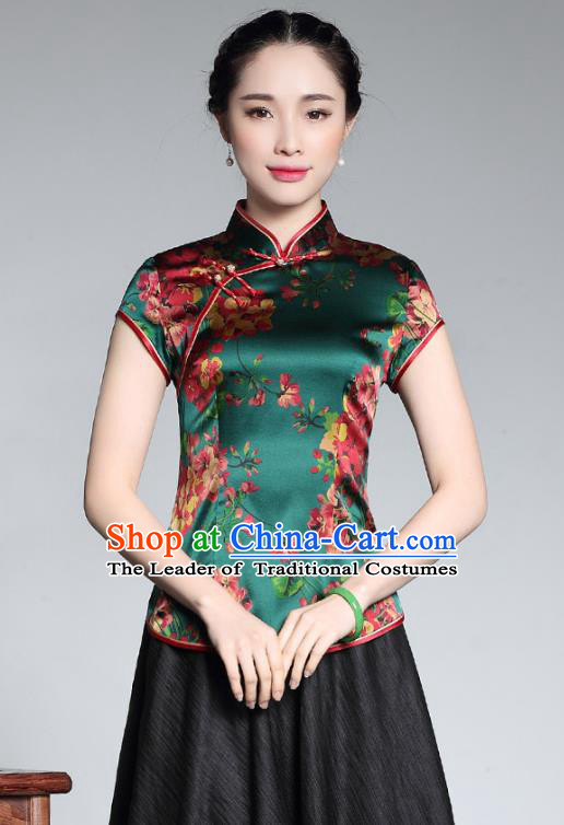 Traditional Chinese National Costume Plated Buttons Qipao Upper Outer Garment, China Tang Suit Chirpaur Vest Cheongsam Embroidered Waistcoat for Women