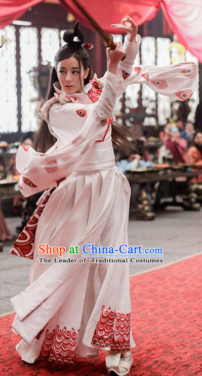 Traditional Chinese Ancient Palace Lady Embroidered Costume, China The King Woman Qin Dynasty Empress Dress Clothing