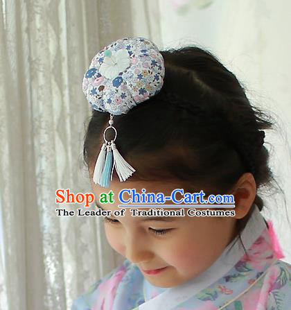 Traditional Korean National Hair Accessories Hair Clasp, Asian Korean Hanbok Fashion Headwear Headband for Kids