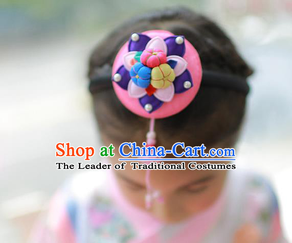 Korean National Hair Accessories Hair Clasp, Asian Korean Hanbok Fashion Headwear Headband for Kids