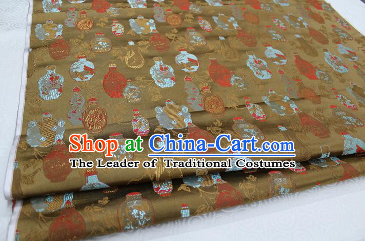 Chinese Traditional Ancient Costume Palace Vase Pattern Cheongsam Brocade Tang Suit Fabric Hanfu Material