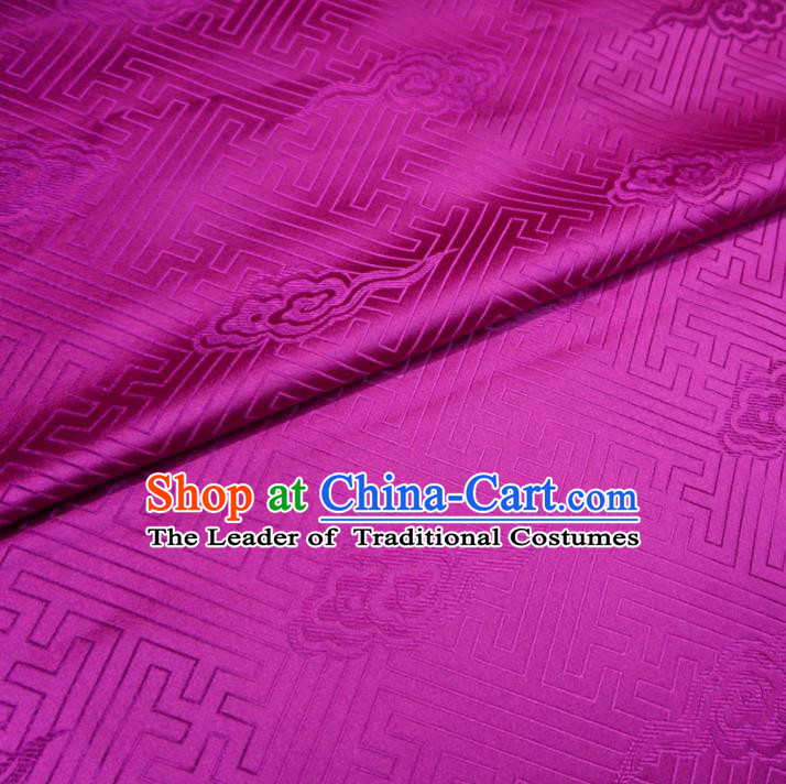 Chinese Traditional Royal Palace Clouds Pattern Design Rosy Brocade Mongolian Robe Fabric Ancient Costume Tang Suit Cheongsam Hanfu Material