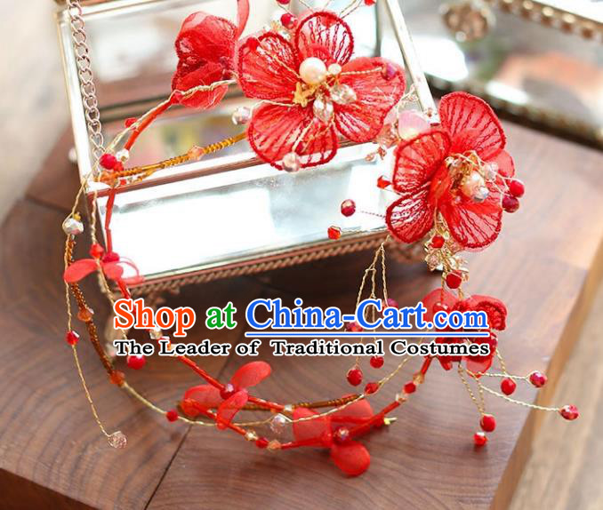 Chinese Hair Jewelry Accessories Xiuhe Suit Hairpins Headwear Headdress Hair Crown for Women