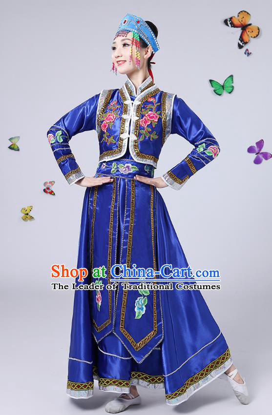 Traditional Chinese Yangge Fan Dancing Costume Classical Dance Modern Dance Dress Clothing