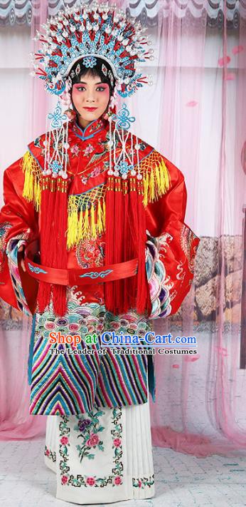 Chinese Beijing Opera Imperial Concubine Embroidered Costume, China Peking Opera Actress Embroidery Clothing
